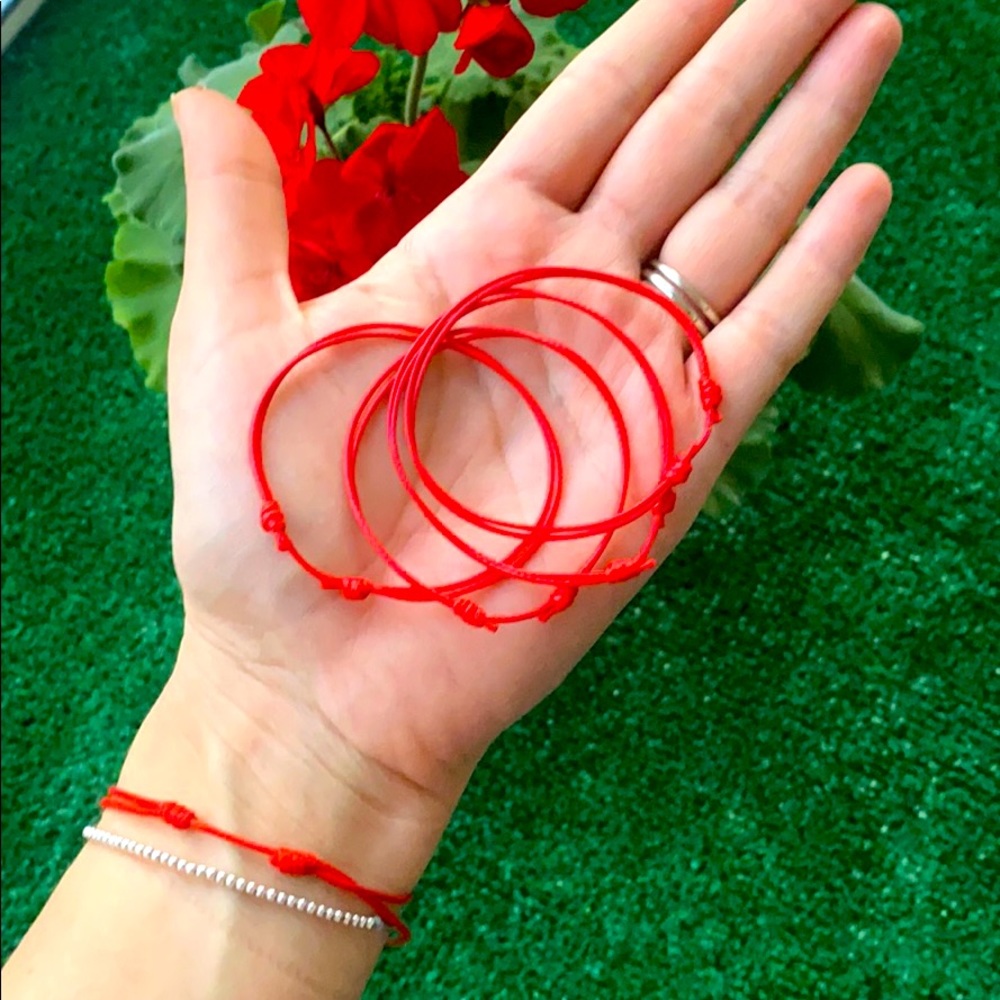 4 Kabbalah OS handmade adjustable bracelets
